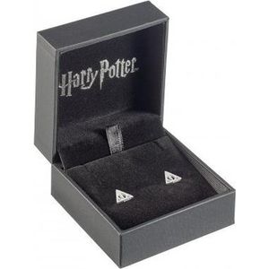 Sterling Silver Deathly Hallows Stud Earrings