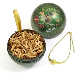 The Carat Shop Harry Potter Golden Snitch - Gouden Snaai Kerstbal - Cadeaubal met Armband