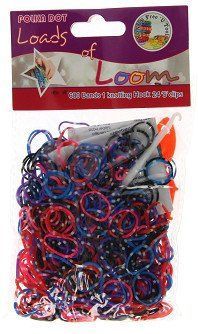 Loombands Polka Dots Set, 600st.