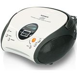 Lenco SCD-24 - CD-speler - Wit - CD-radio - Stereosysteem - Boombox - FM-radiotuner