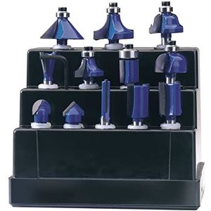 Draper 72892 12-delige 1/4-inch TCT Router Bit Set