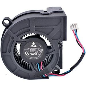 Delta BUB0512VHD -9F1A DC12V 0.28A 50x50x20mm 3-wire Server Cooling Fan