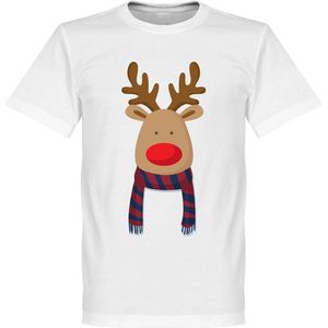 Reindeer Supporter T-Shirt - Rood/Blauw - L