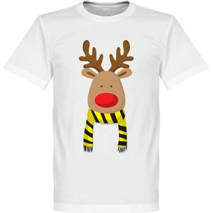 Reindeer Supporter T-Shirt - Zwart/Geel - L