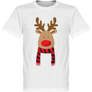 Reindeer Supporter T-Shirt - Rood/Zwart - 4XL