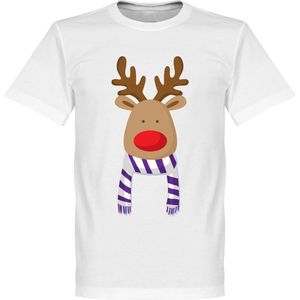 Reindeer Supporter T-Shirt - Wit/Zwart  - M