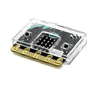 SB-beschermhoes voor BBC Micro Bit (toegang tot alle aansluitingen, in 30 seconden aangebracht). Transparant kleurloos