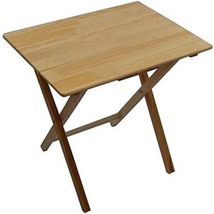 Home Vida Houten klaptafel voor laptop, snacktafel, natuurlijke kleur