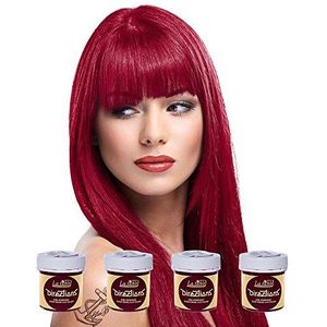 La Riche Directions Semi Permanent Rose Red Hair Colour Dye x 4