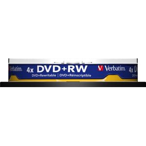 Verbatim DVD+RW 4,7GB 4X SP MATT SILVER SURFACE - Rohling