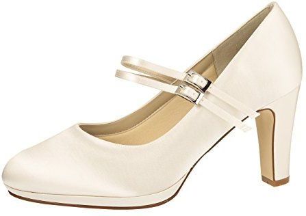Rainbow Club - Annette - Pump - Ivoor - Satijn - Soft Bliss Binnenvoering