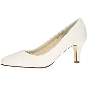 Rainbow Club Dames Brooke Pomp, ivoor Crème Goud Metallic, Off White White Metallic, 41 EU