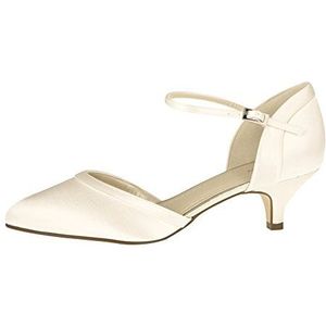 Rainbow Club Bruidschoenen Brianna - Ivory Satin - Pumps Dames, ivory crème., 40 EU