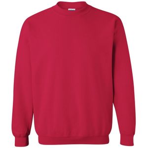 Gildan Zware Blend Unisex Adult Crewneck Sweatshirt voor volwassenen (Kersenrood)