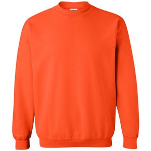 Gildan 50/50 Adult Crewneck Sweat Sweatshirt heren, Oranje, L