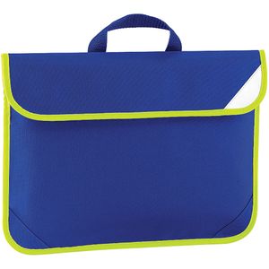 Quadra Büchertasche mit Reflektor - 4 Liter  (Helles Royalblau)
