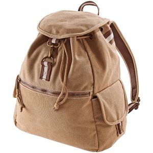 Quadra Vintage Canvas Rugzak - 18 Liter  (Sahara)