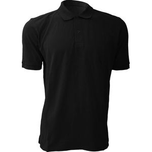 Russell - Korte Mouw Poloshirt - Zwart - 100% Katoen