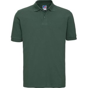Russell - Korte Mouw Poloshirt - Fles Groen - 100% Katoen