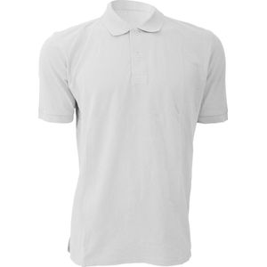 Russell - Korte Mouw Poloshirt - Wit - 100% Katoen