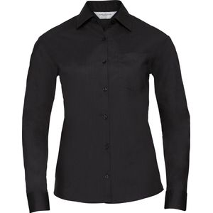 Russell - Collectie - Dames Lange Mouwen Shirt - Zwart