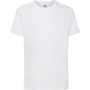 Fruit Of The Loom Kinder / Kinderen Unisex Valueweight T-shirt met korte mouwen (Wit)