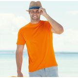 T-shirt - Katoen - Ash - Dubbeldraads Gestikt Detail