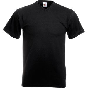 Fruit Of The Loom - Valuegewicht T-shirt - Zwart - Katoen / Lycra®