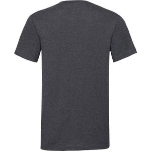 Fruit Of The Loom - Korte Mouwen V-hals T-shirt - Wit - Katoen