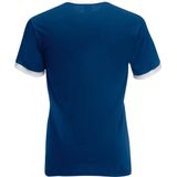 SOLS Herenpraktijk getipt Pique korte mouw Poloshirt (Marine Wit)