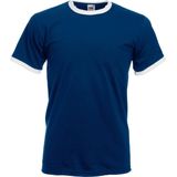 SOLS Herenpraktijk getipt Pique korte mouw Poloshirt (Marine Wit)