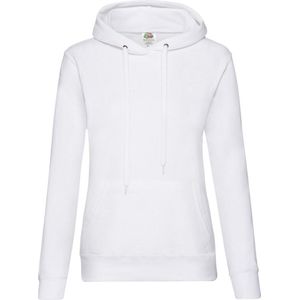 Fruit of the Loom - Lady-Fit Classic Hoodie - Wit