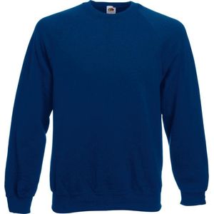 Fruit of the Loom - Sweater Raglan - Donker Blauw - Ronde Hals