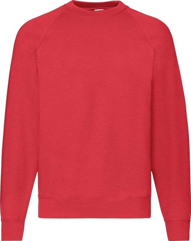 Fruit Of The Loom - Raglan Mouwen - Sweatshirt - Rood