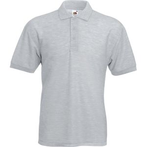 Fruit Of The Loom - Pique Poloshirt - Heather Grijs - Korte Mouwen
