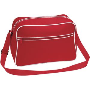 Bagbase Retroverstelbare schoudertas (18 liter)  (Klassiek rood/wit)