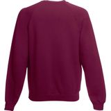 Fruit Of The Loom - Raglan Mouwen Sweatshirt - Bordeux - Katoen / Polyester