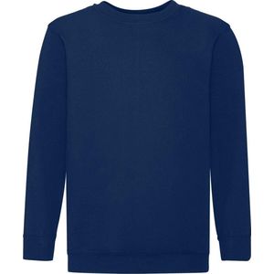 Fruit of the Loom - Kinder Classic Set-In Sweater - Blauw
