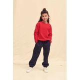 Fruit of the Loom - Kinder Classic Set-In Sweater - Rood