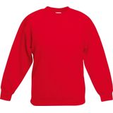Fruit of the Loom - Kinder Classic Set-In Sweater - Rood