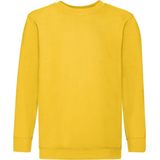 Fruit of the Loom - Kinder Classic Set-In Sweater - Geel