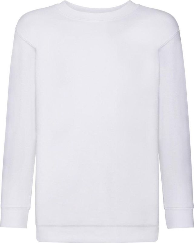 Fruit of the Loom - Kinder Classic Set-In - Sweater - Wit - Katoen en Polyester