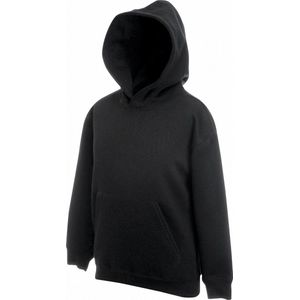 Fruit Of The Loom - Kinder Unisex Sweatshirt - Zwart - Hoodie
