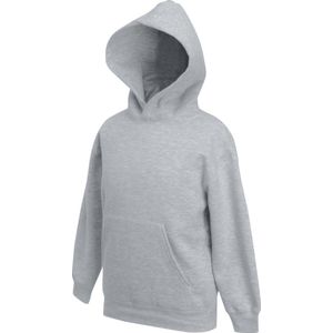 Fruit Of The Loom Heren Premium 70/30 Ritssluiting Neck Sweatshirt (Heater Grijs)