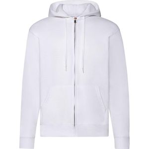 Fruit Of The Loom - Heren Sweatshirt Met Capuchon - Wit