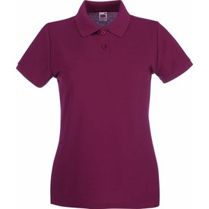 Fruit Of The Loom - Premium Poloshirt - Bordeaux - 100% Katoen
