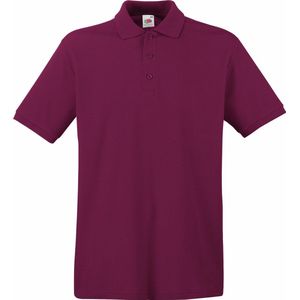 Fruit Of The Loom - Premium Poloshirt - Bordeaux - 100% Katoen