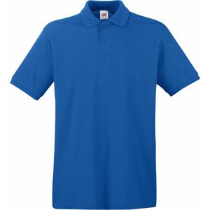 Fruit Of The Loom Premium Heren Poloshirt Met Korte Mouwen (Royaal Blauw)