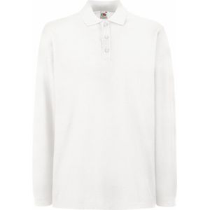 Fruit Of The Loom - BC1383 - Poloshirt - Wit - 100% Katoen, Gewicht 170-180 g/m²