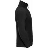 Russell Heren 1/4 Ritssluiting Outdoor Fleece Top (Zwart)
